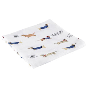 Swaddle Blanket - Bonjour Dogs