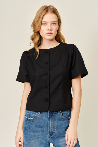 Femme Classic Button Down Blouse - Lulu Bella Boutique