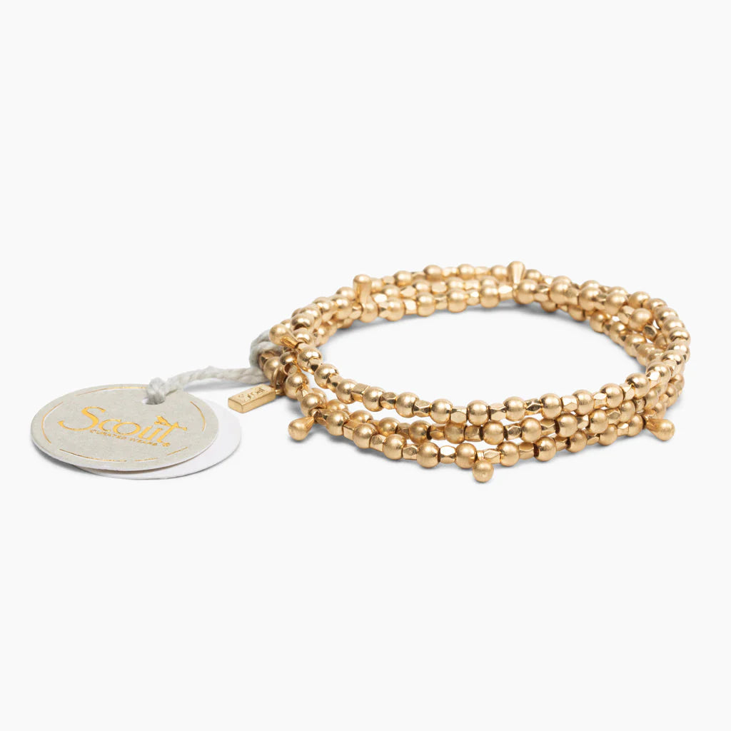 Metal Wrap Classic Teardrop Jewelry - Gold - Lulu Bella Boutique