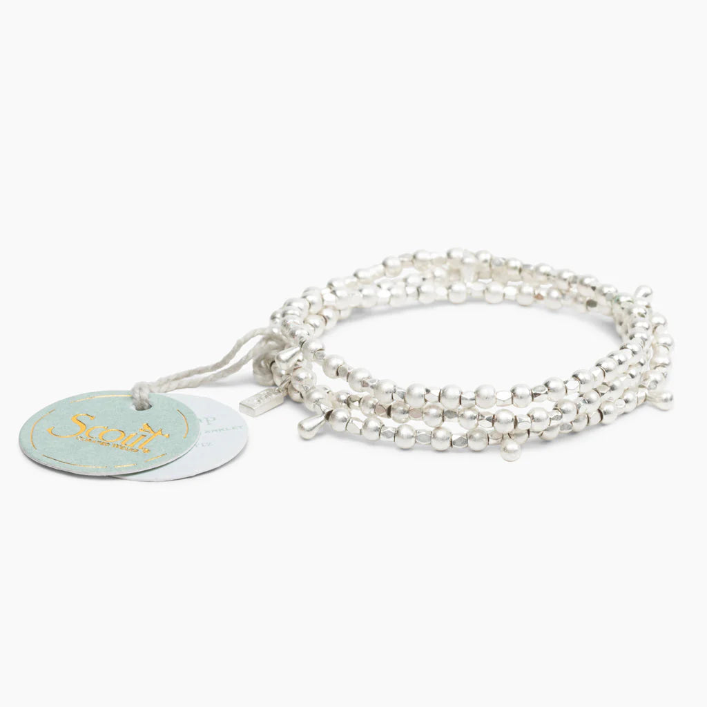 Metal Wrap Classic Teardrop Jewelry - Silver - Lulu Bella Boutique