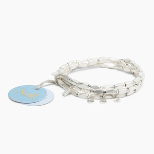 Metal Wrap Iconic Disc Jewelry - Silver - Lulu Bella Boutique