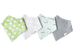 Baby Bandana Bib Set in Bogey