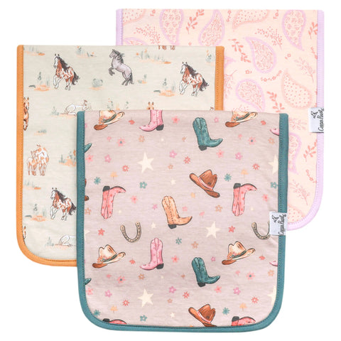 Premium Burp Cloth Set in Cheyenne