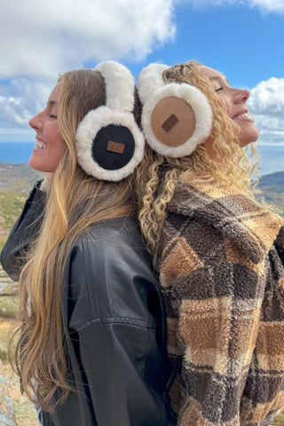 Vegan Suede Faux Fur Cozy Earmuffs