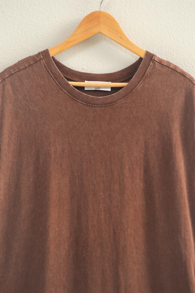 Mineral Wash Cap Sleeve Midi Dress - Lulu Bella Boutique