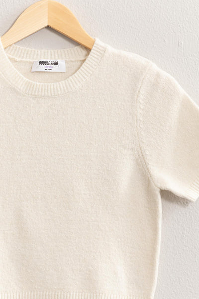 Short Sleeve Knit Sweater