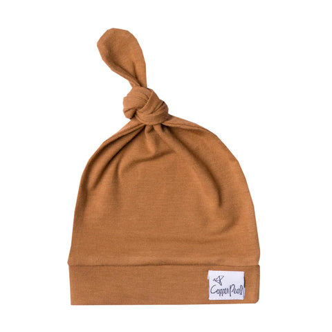 Top Knot Hat in Camel