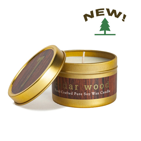 Cedar Wood Candle 4 oz Tin