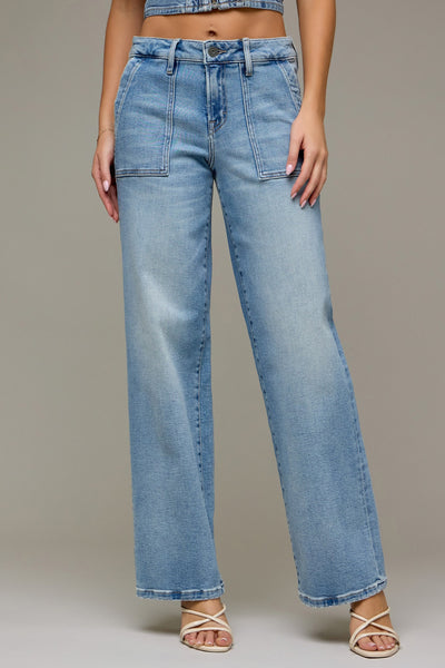 Front Pocket Dad Jeans