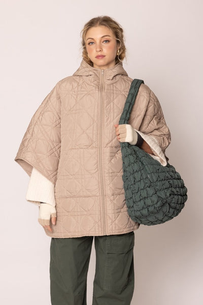 Cora Quilted Puffer Tote