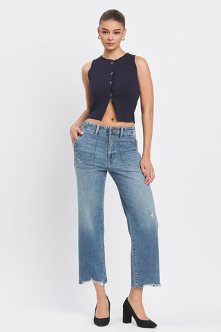 Dawn Utility Super High Rise Crop Jean