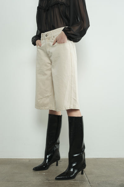 Denim Bermuda Shorts - Lulu Bella Boutique
