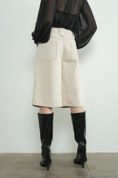 Denim Bermuda Shorts - Lulu Bella Boutique
