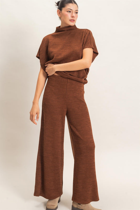 Dolman Sleeve Top And Pant Set