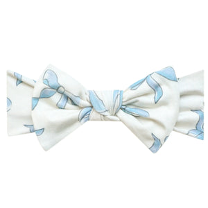 Knit Headband Bow in Daphne