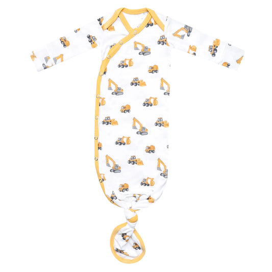 Bamboo Newborn Knotted Gown in Dozer