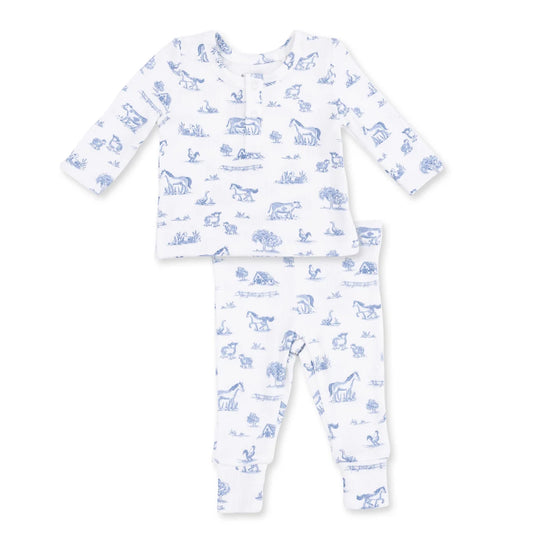 Farm Friends  Long Sleeve Henley Play Set