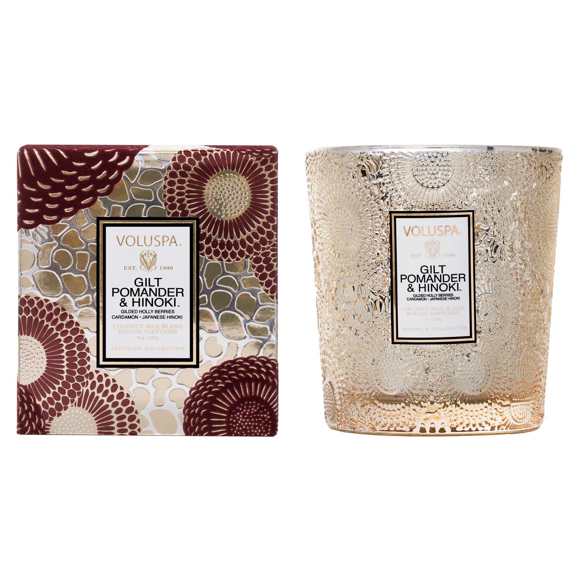 Gilt Pomander & Hinoki Classic Candle