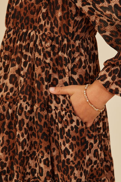 Girl's Leopard Print Dress