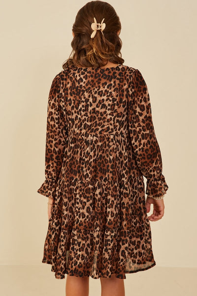 Girl's Leopard Print Dress