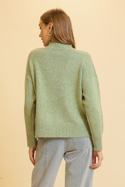 Cozy Chic Oversized Knit Turtleneck Sweater