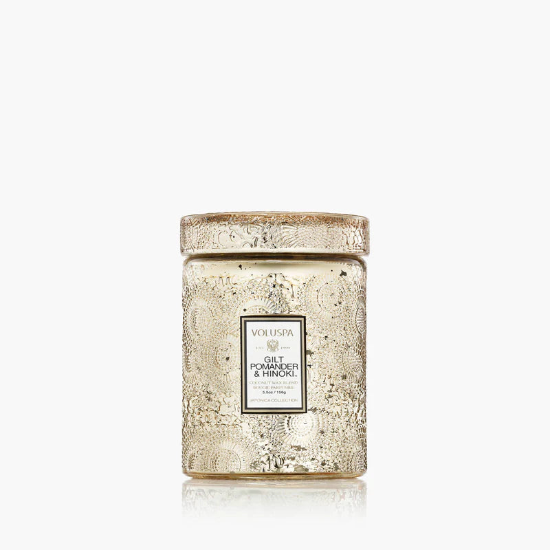 Gilt Pomander & Hinoki Small Jar Candle