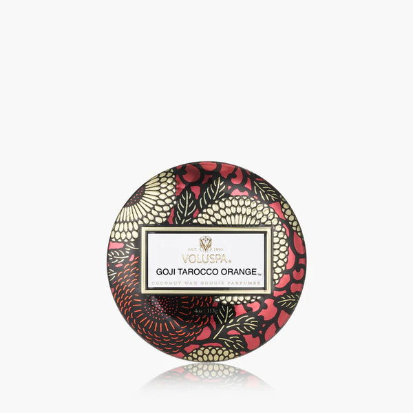 Goji Tarocco Orange Mini Tin Candle