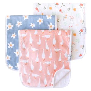 Premium Burp Cloth Set in Goosie