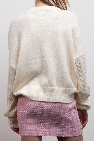 Bow Adorned Sweater