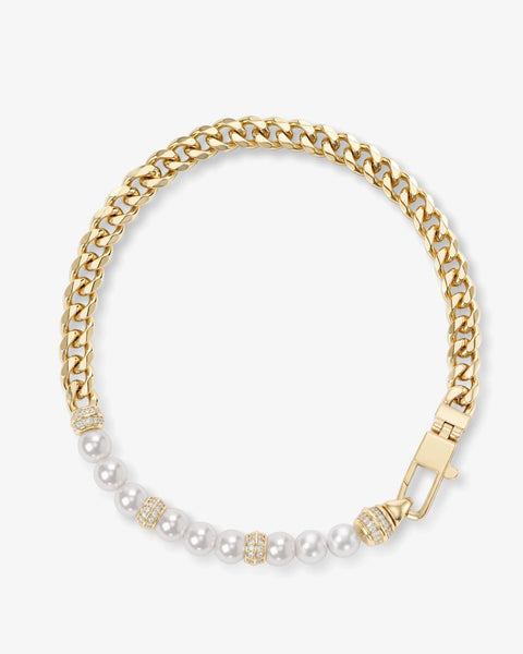 Julian Loves Pearls Bracelet 5mm Gold