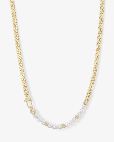 Julian Loves Pearls Necklace 5mm Gold