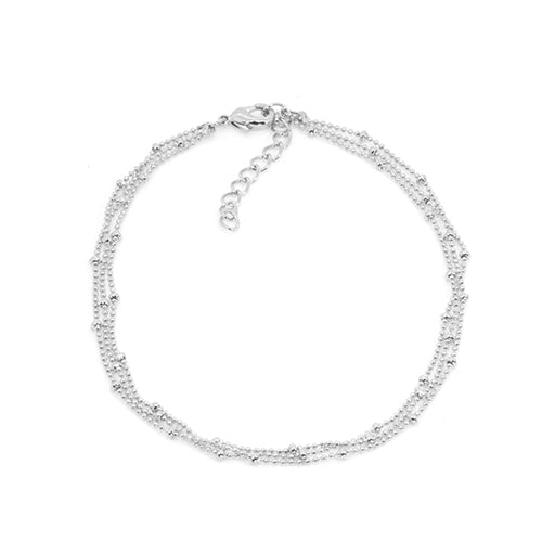 Triple Chain Anklet - Lulu Bella Boutique