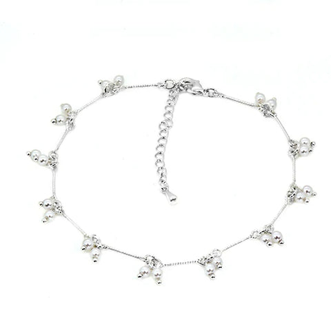 Pearl Dangle Anklet - Lulu Bella Boutique