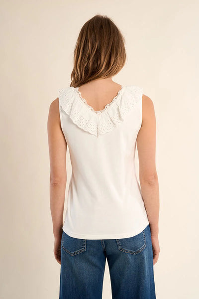 Ruffle Collar Tank - Lulu Bella Boutique