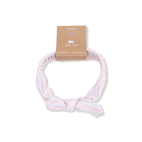 Pink Stripe Knot Headband