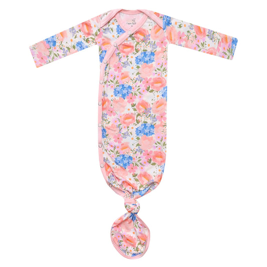Bamboo Newborn Knotted Gown in Penelope