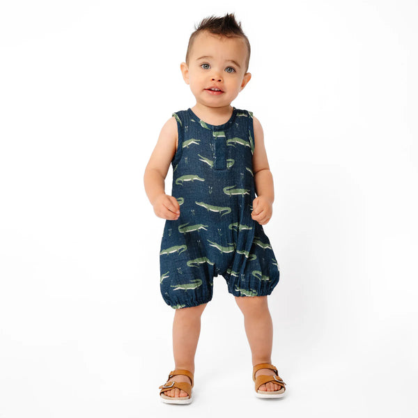 Snap Romper in Lyle