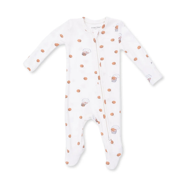 Mini Basketballs  2 Way Zipper Footie