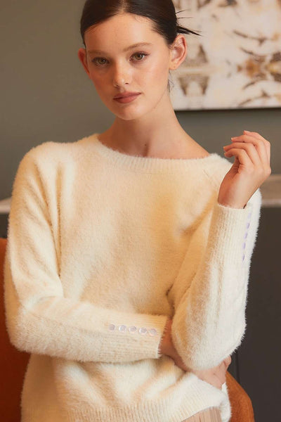 Mohair Basic Long Sleeve Sweater