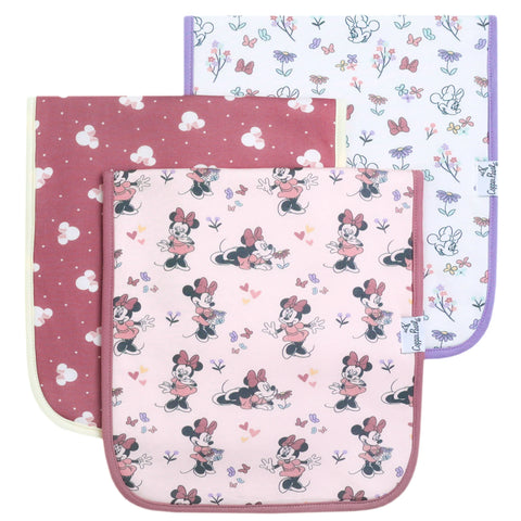 Premium Burp Cloth Set in Minnie Mouse