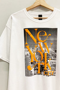 New York Puff Paint Tee - Lulu Bella Boutique