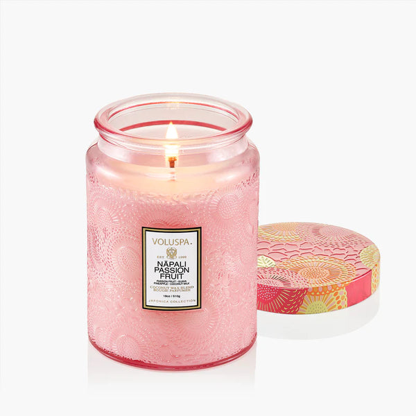 Nāpali Passion Fruit Large Jar Candle - Lulu Bella Boutique