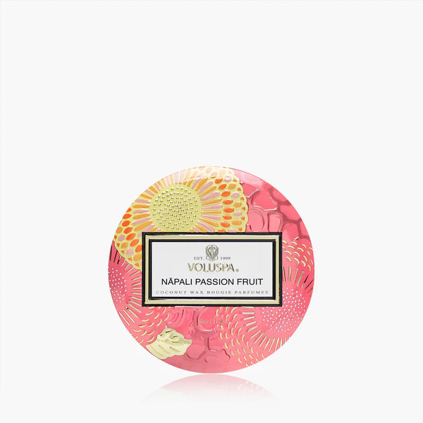 Nāpali Passion Fruit Mini Tin Candle - Lulu Bella Boutique