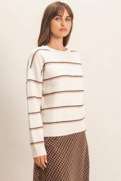 Striped Crew Neck Sweater