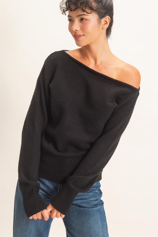 Off The Shoulder Sweater Top