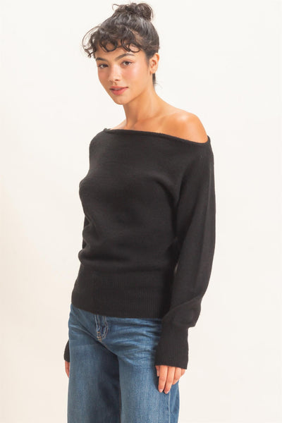 Off The Shoulder Sweater Top