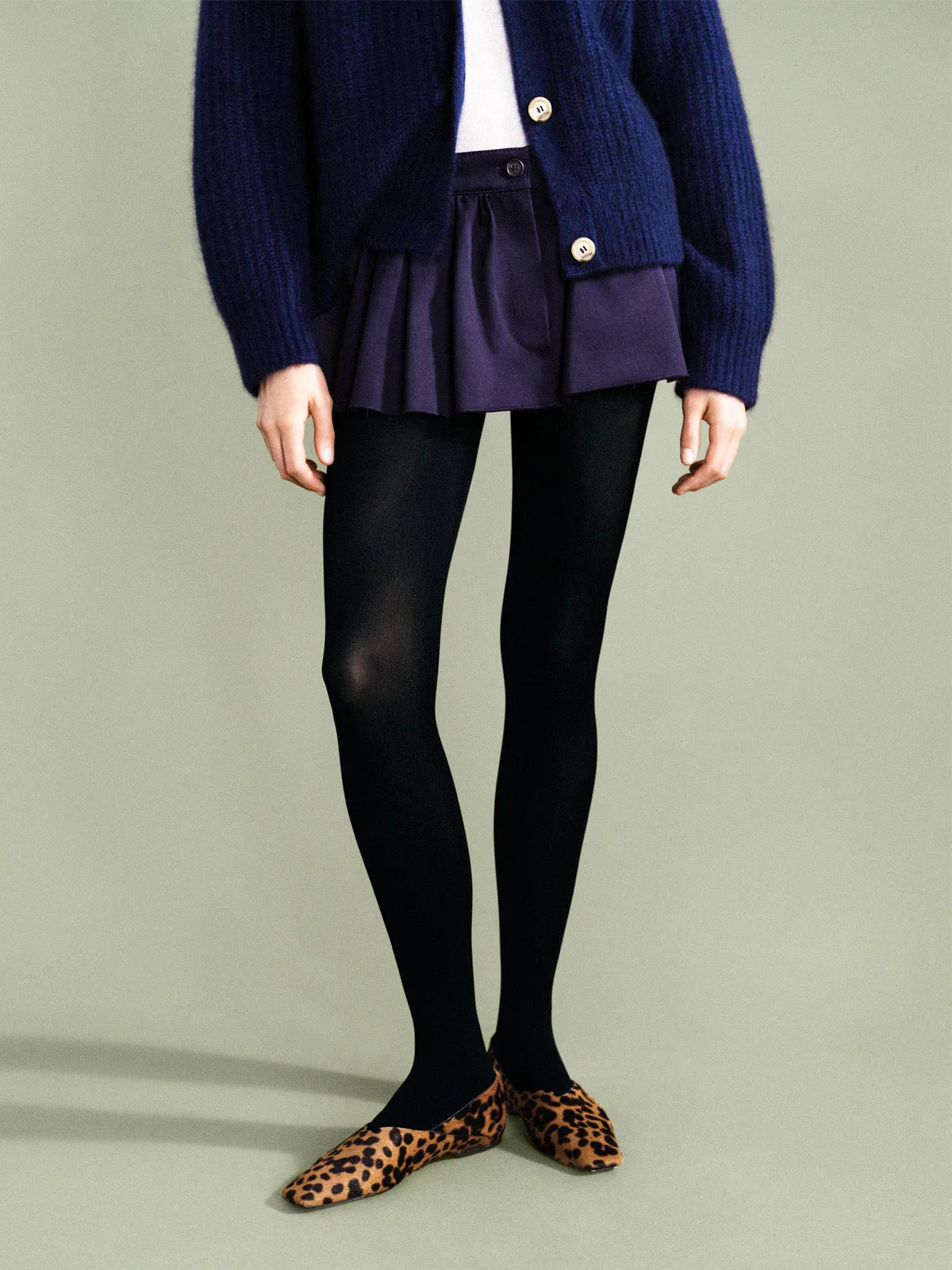 Black Opaque Tights - Lulu Bella Boutique