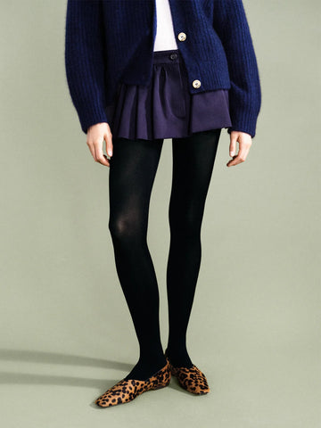 Black Opaque Tights - Lulu Bella Boutique