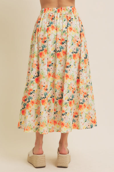 Floral Maxi Skirt - Lulu Bella Boutique