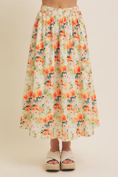 Floral Maxi Skirt - Lulu Bella Boutique